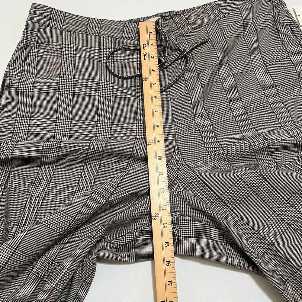 NWT a new day Size XXL Wide Leg Drawstring Plaid Pants - Brown - Picture 7 of 12
